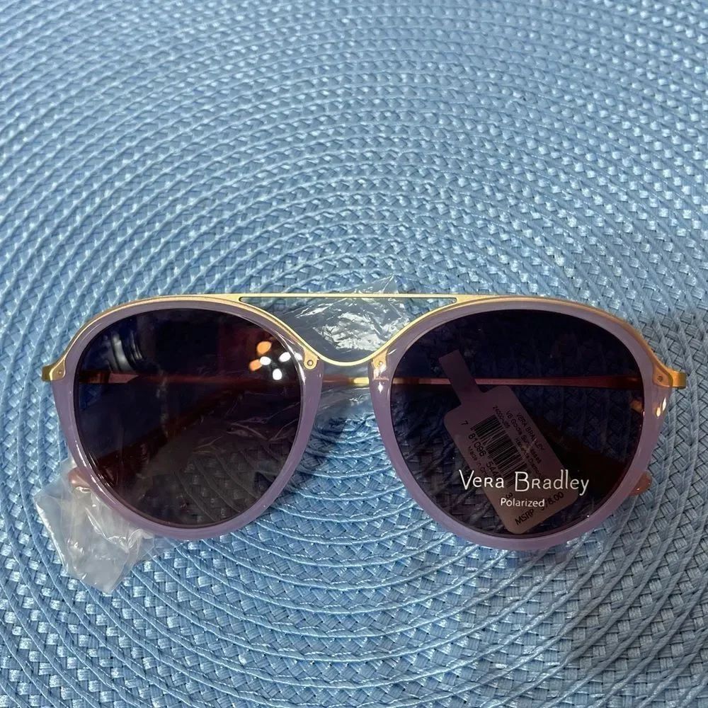 Vera Bradley Polarized Goldie Sun Glasses Hacienda Diamonds NWT